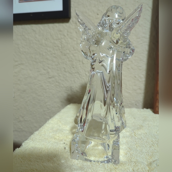 Mikasa Germany Herald Collection -Angel Playing Mandolin - Full Lead Crystal - Picture 11 of 12